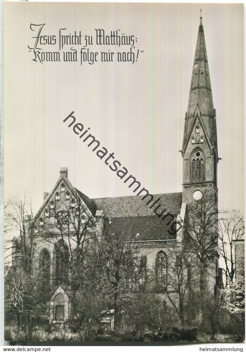 Steglitz - evangelische Matthäus-Kirche Rothenburgstrasse - Foto-Ansichtskarte - Verlag FTB