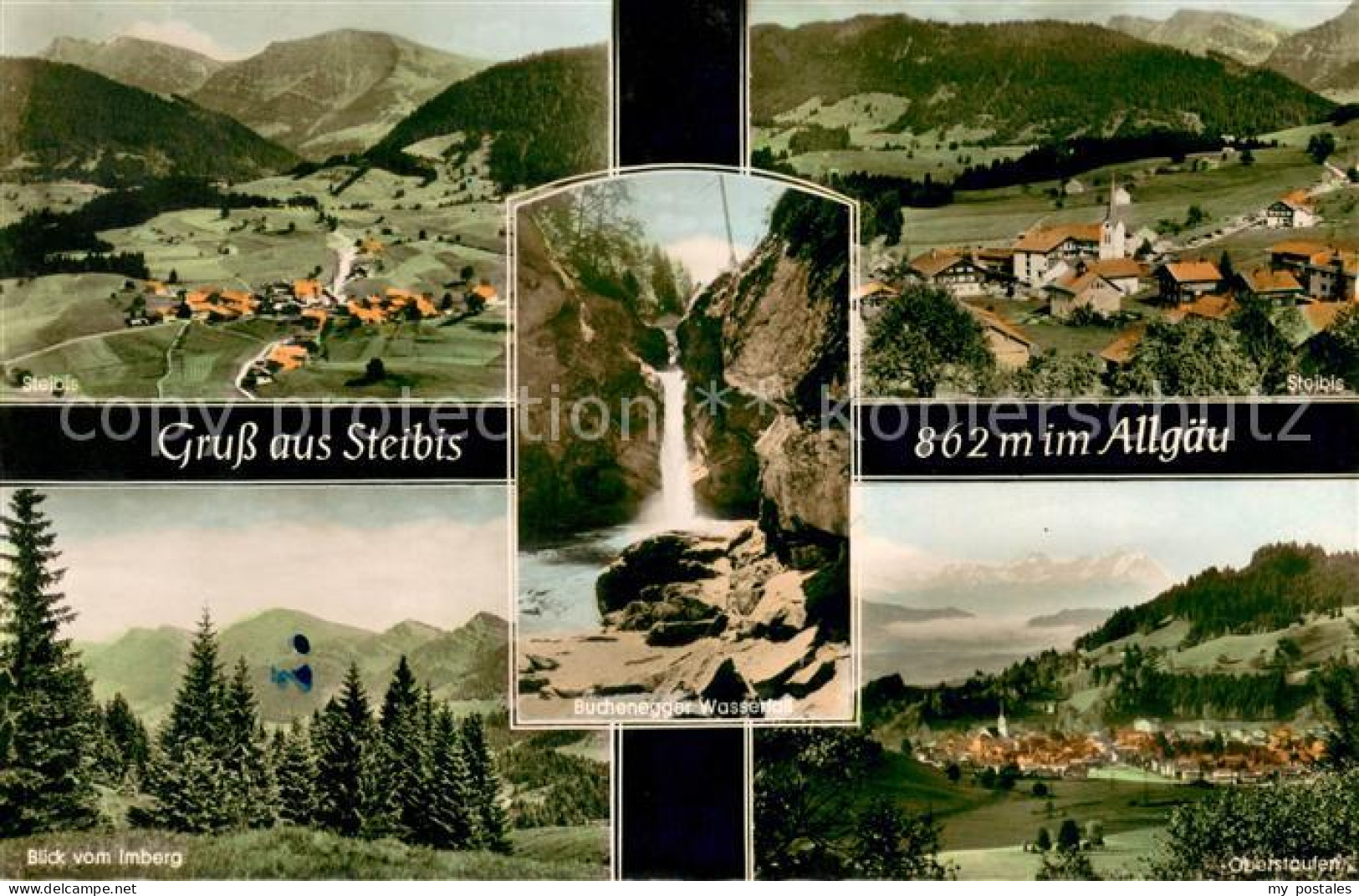 Steibis Oberstaufen Bayern Panorama Blick vom Imberg Oberstaufen