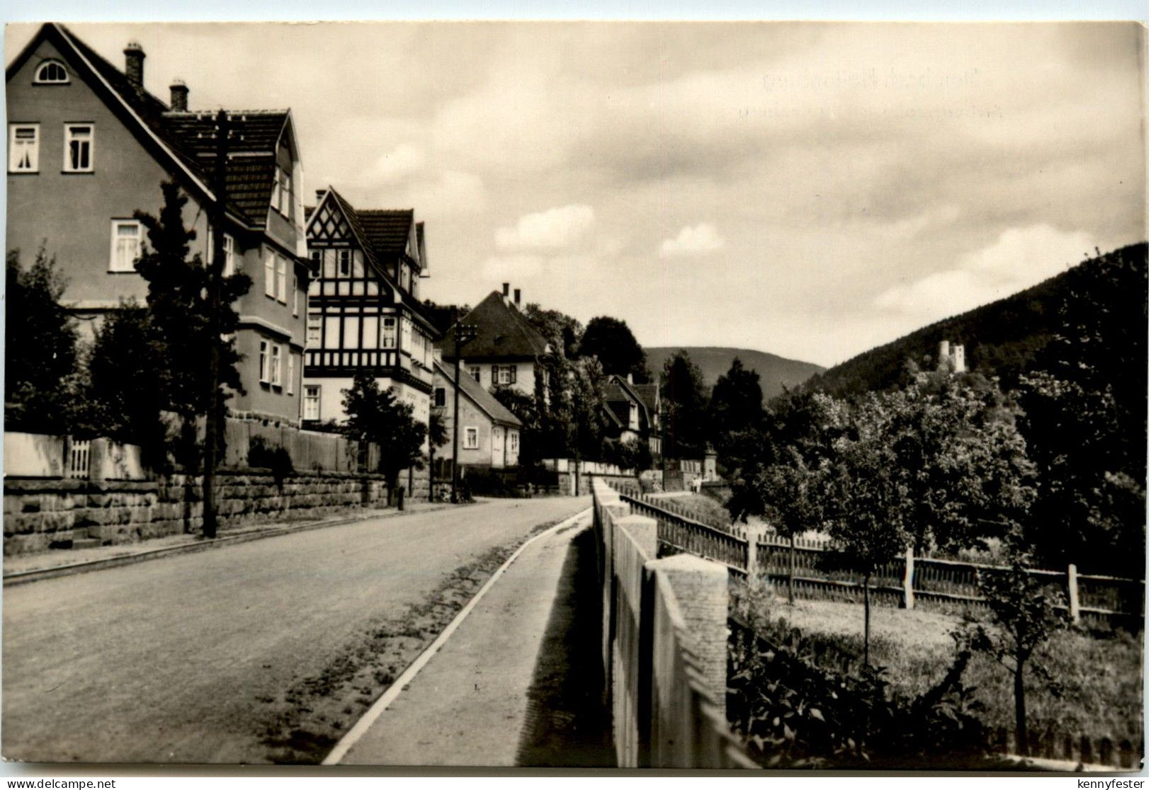 Steinbach-Hallenberg/Thür. - Aaberstrasse mit Hallenburg