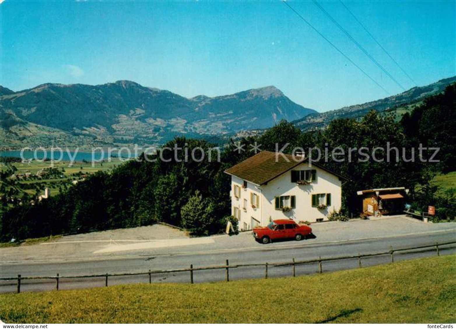 Steinen SZ Gaestehaus Pension Kiosk Route Schwyz Sattel Alpen