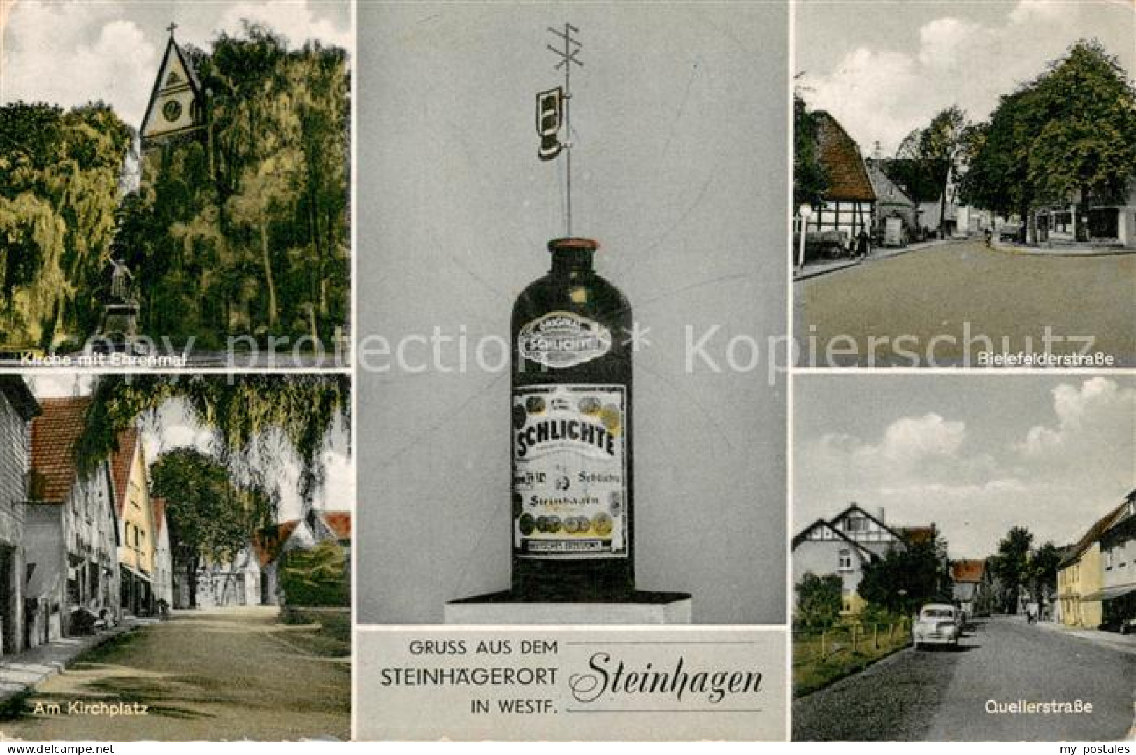 Steinhagen Westfalen Bielefelderstrasse Quellenstrasse Am Kirchplatz Ehrenmal