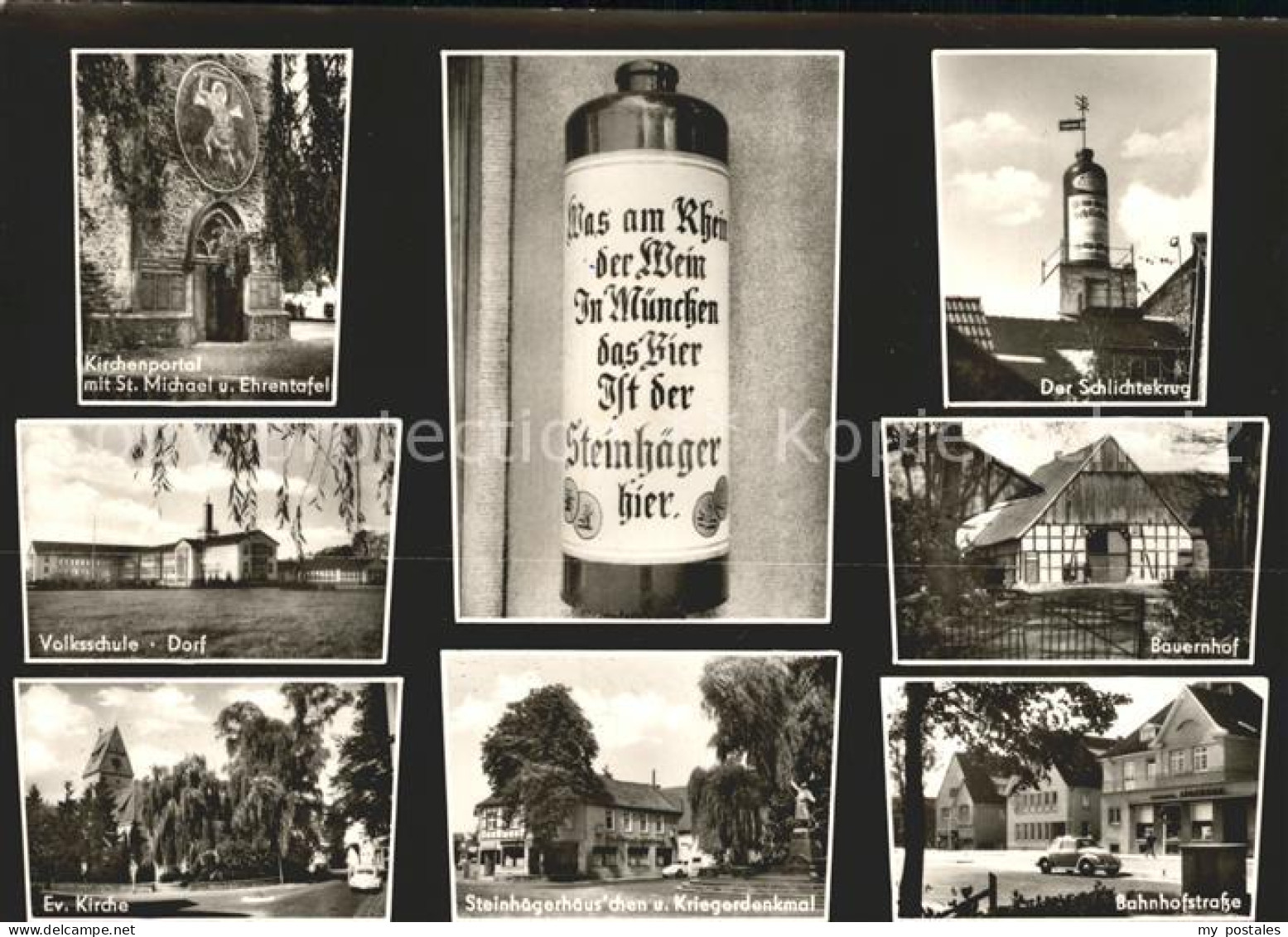 Steinhagen Westfalen Kirchenportal Volksschule Ev Kirche Schlichtekrug Bauernhof