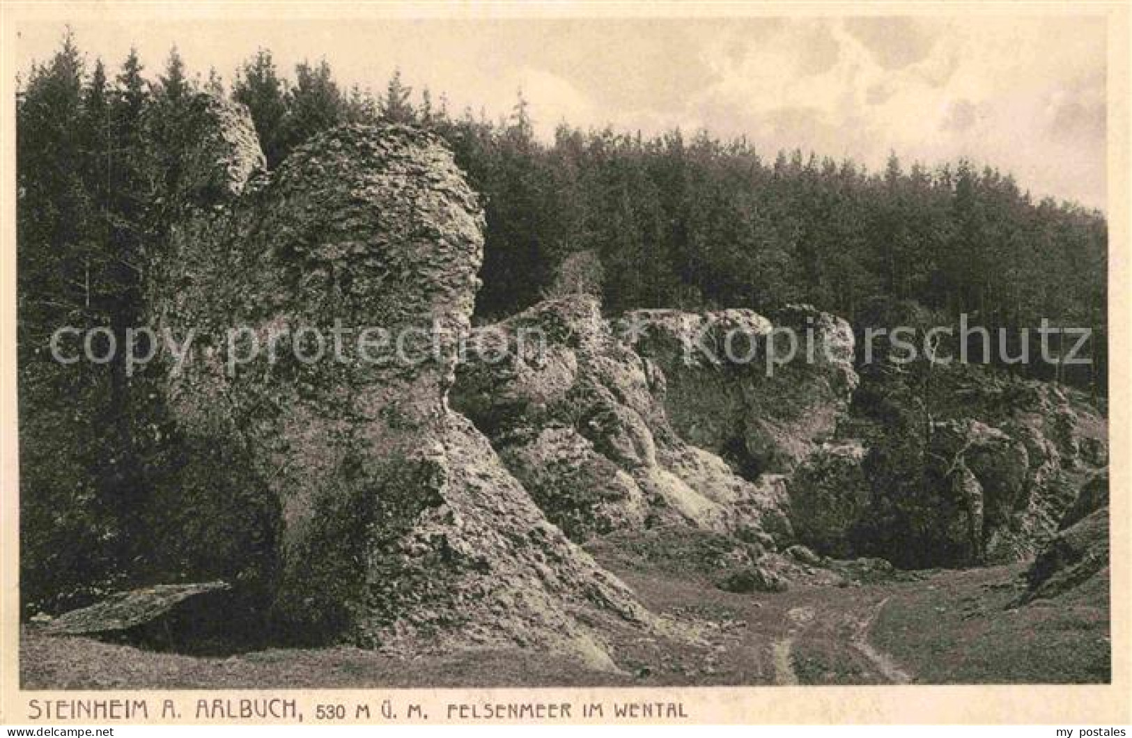 Steinheim Albuch Felsenmeer Wental