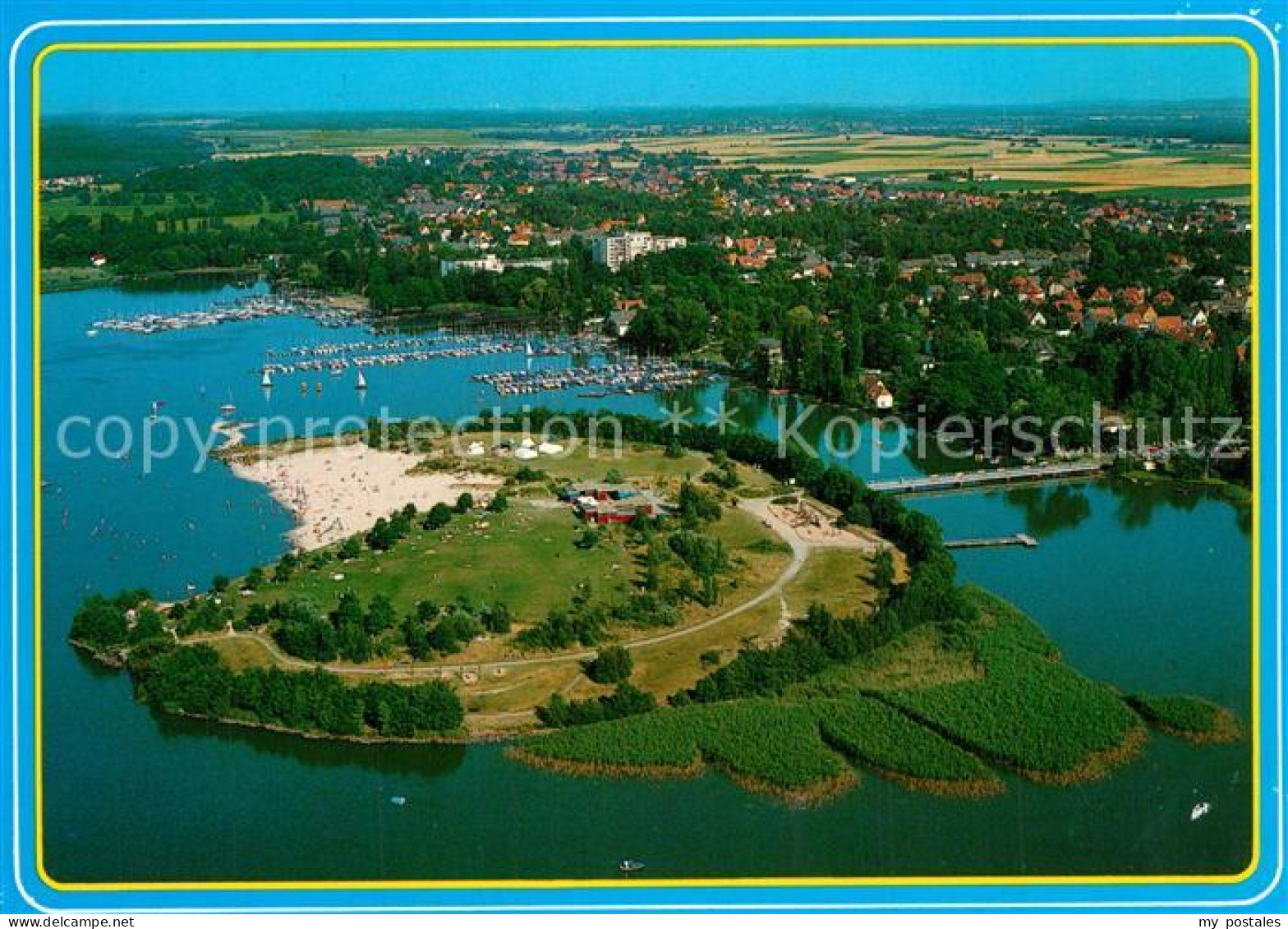Steinhude Fliegeraufnahme Badeinsel