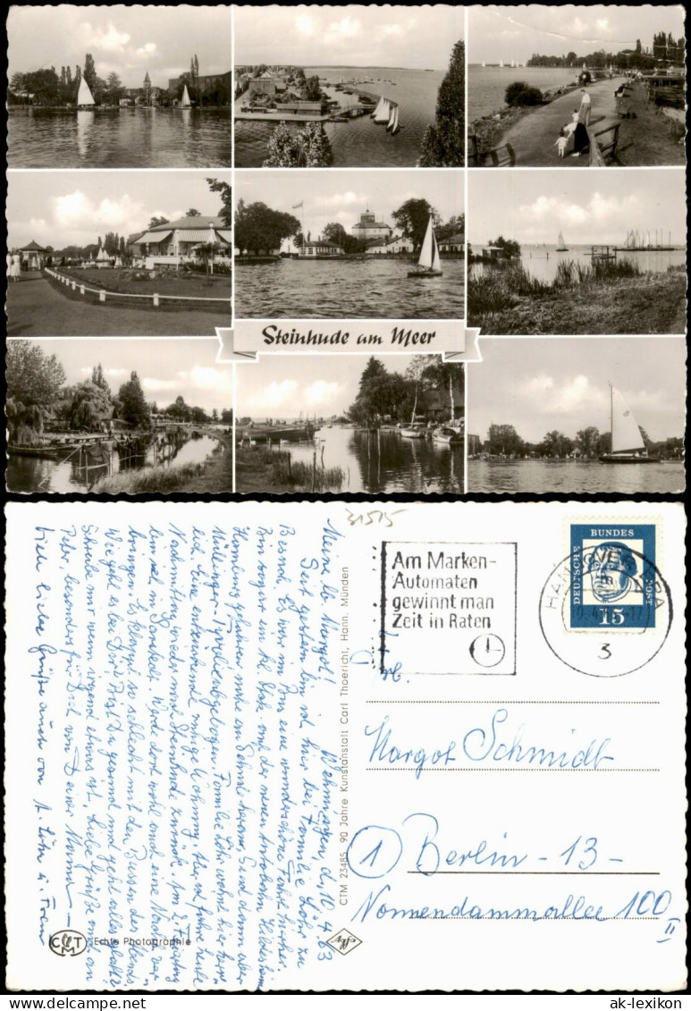 Steinhude-Wunstorf Mehrbildkarte Ortsansichten Steinhude am Meer 1963