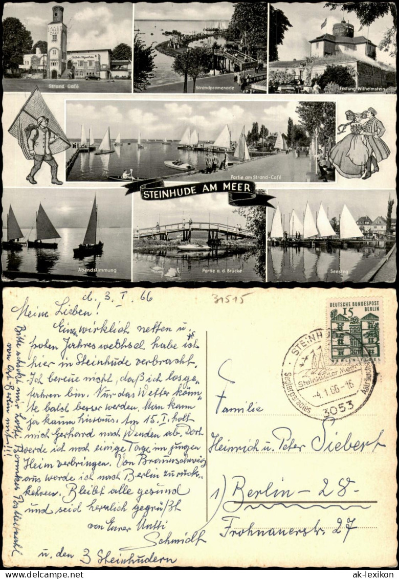 Steinhude-Wunstorf Mehrbildkarte Steinhude am Meer (Ortsansichten) 1966