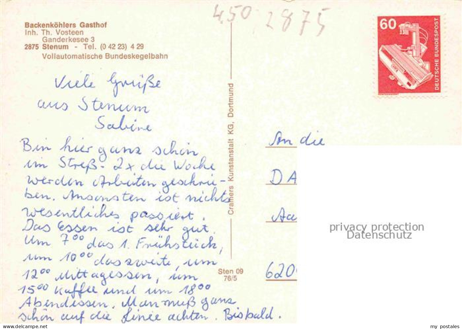 Stenum Ganderkesee Oldenburg Niedersachsen Backenkoehlers Gasthof Gaestehaus