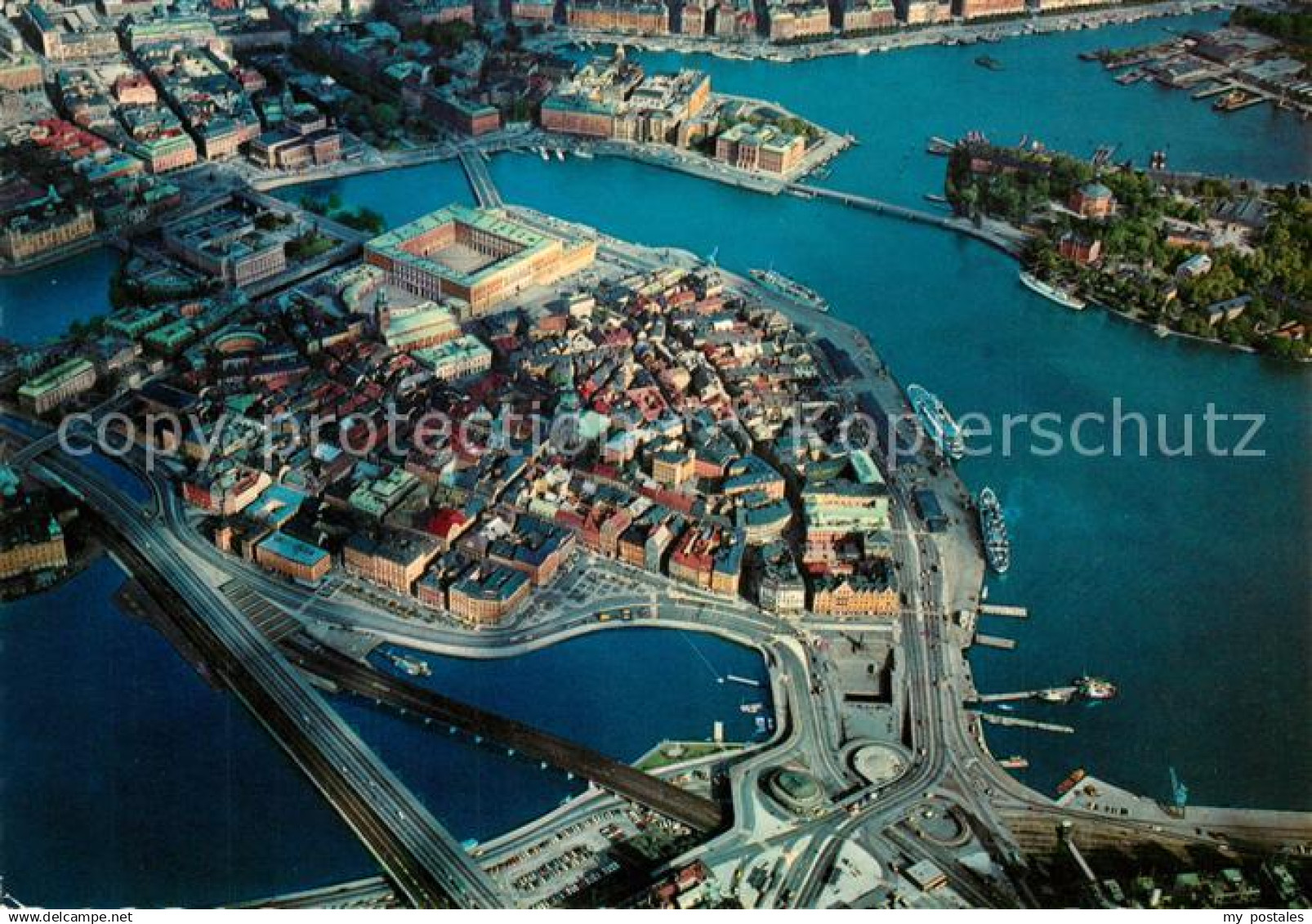 Stockholm Fliegeraufnahme Nordens Venedig
