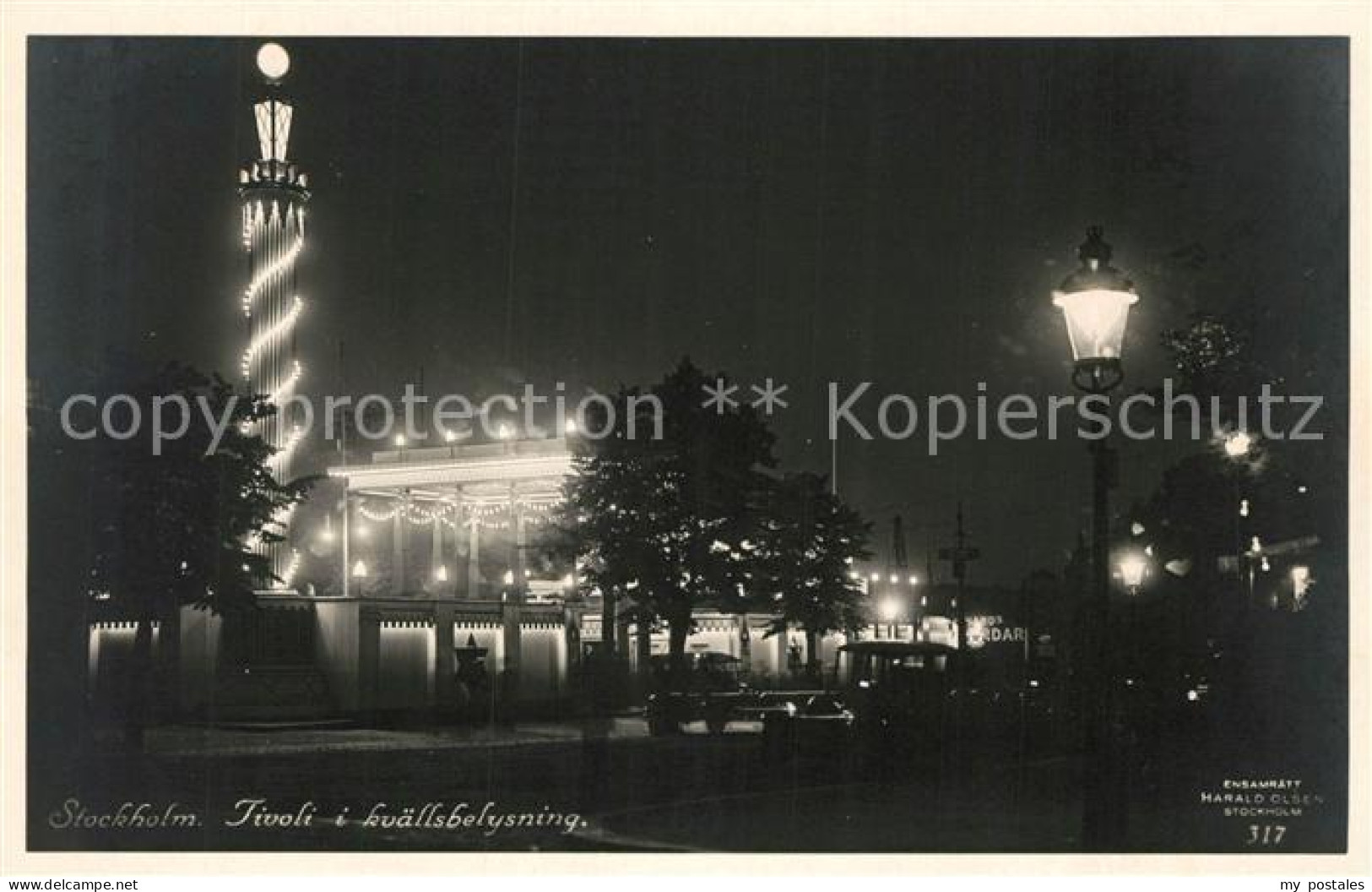 Stockholm Tivoli Beleuchtung