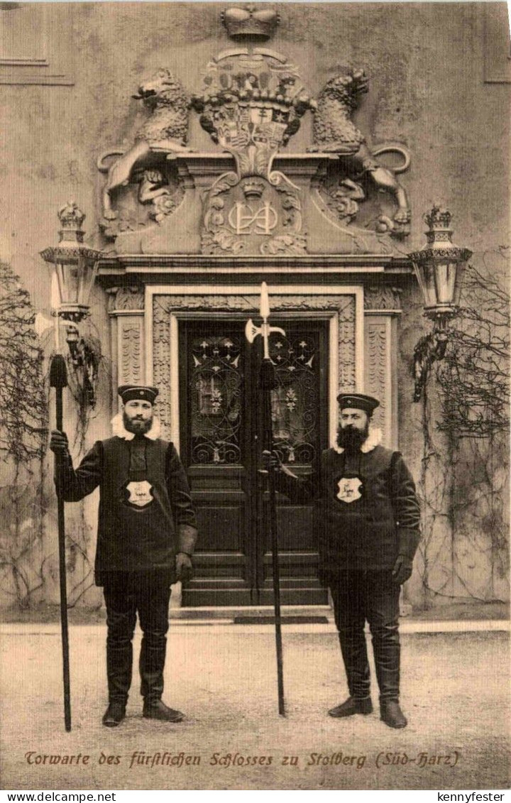 Stolberg/Harz . Torwarte des fürstlichen Schlosses zu Stolberg