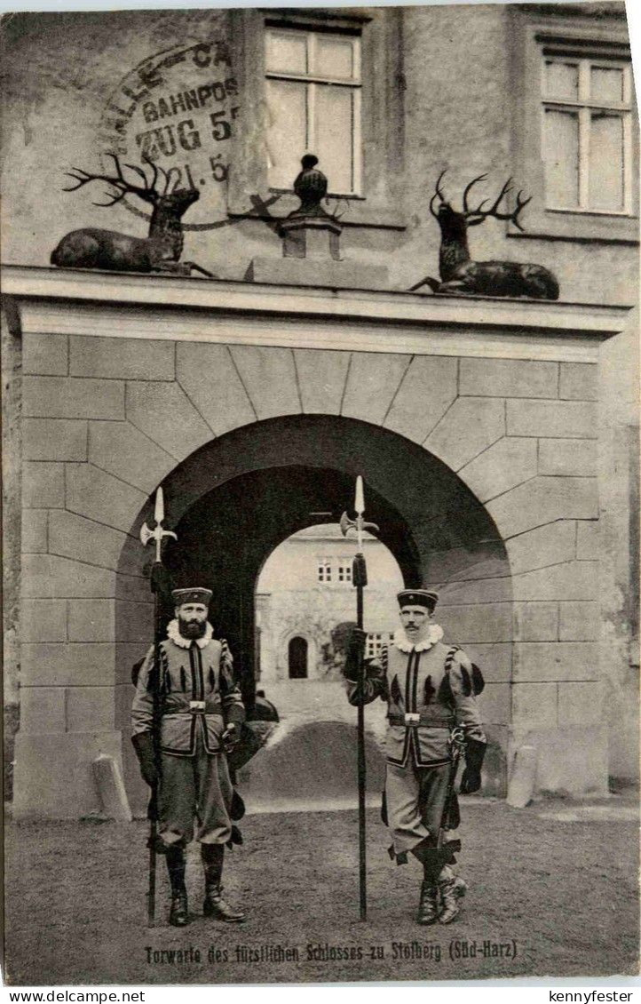 Stolberg/Harz . Torwarte des fürstlichen Schlosses zu Stolberg
