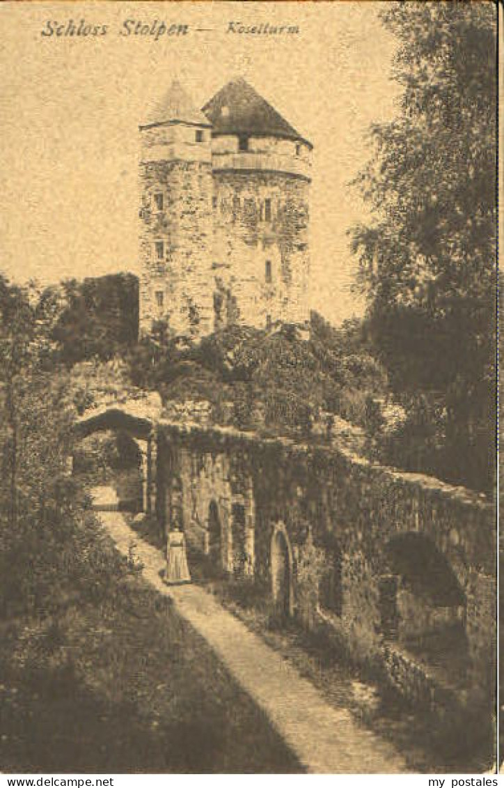 Stolpen Schloss Stolpen Koselturm x 1910