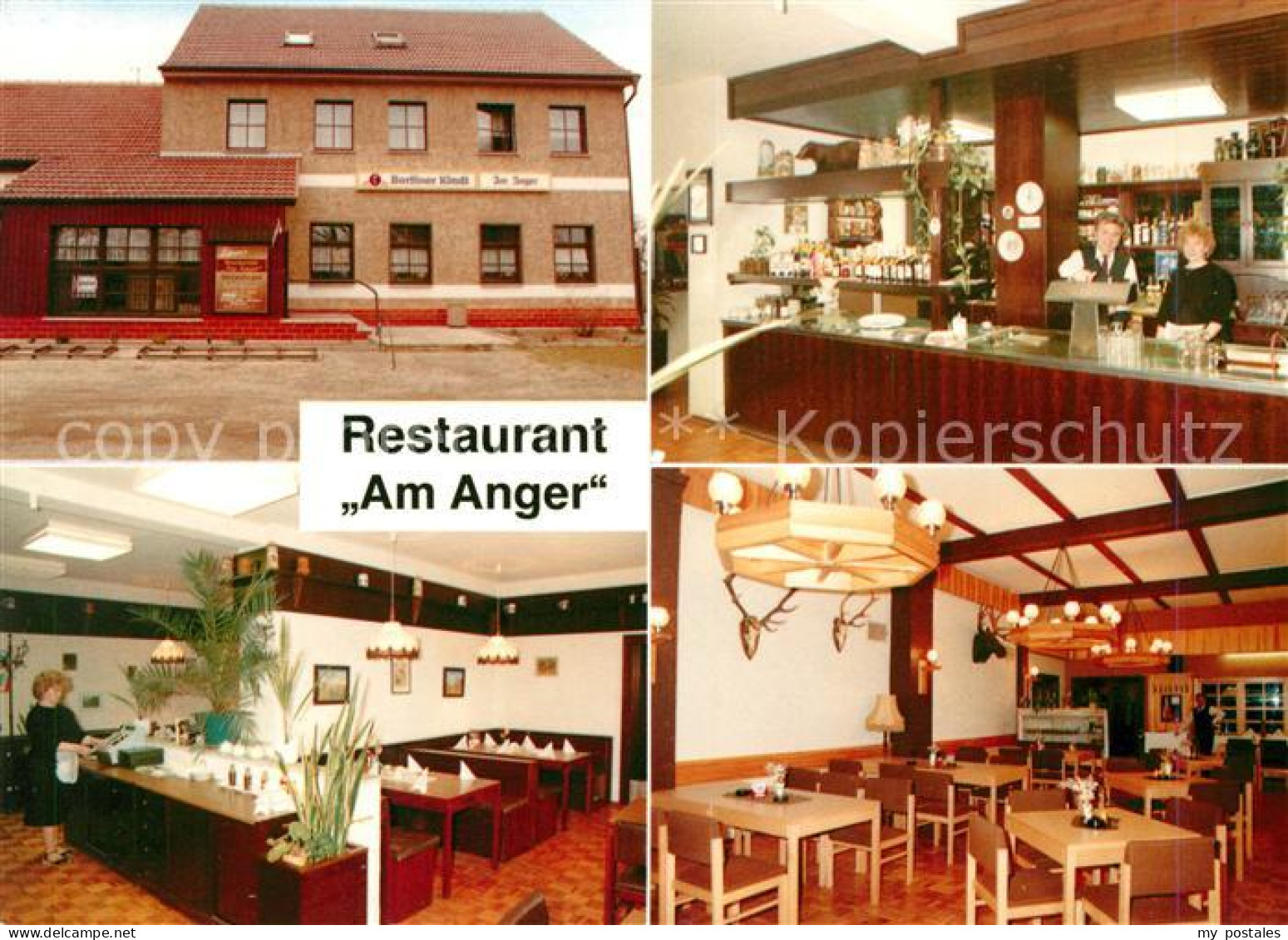 Stolzenhagen Wandlitz Restaurant Am Anger Theke Gastraeume
