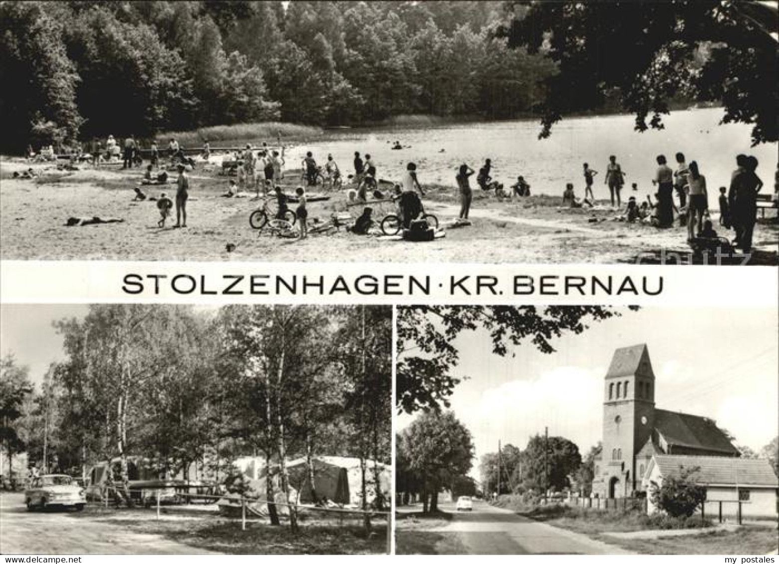 Stolzenhagen Wandlitz Strandpartie Camping Kirche