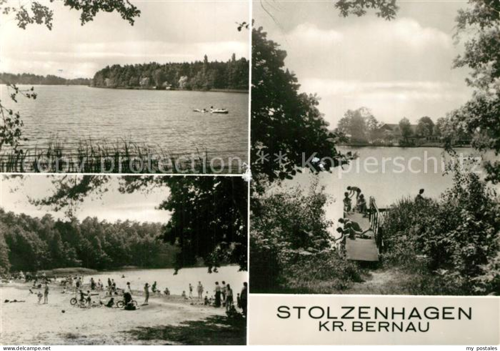 Stolzenhagen Wandlitz Wandlitzsee Strandpartie Bootssteg