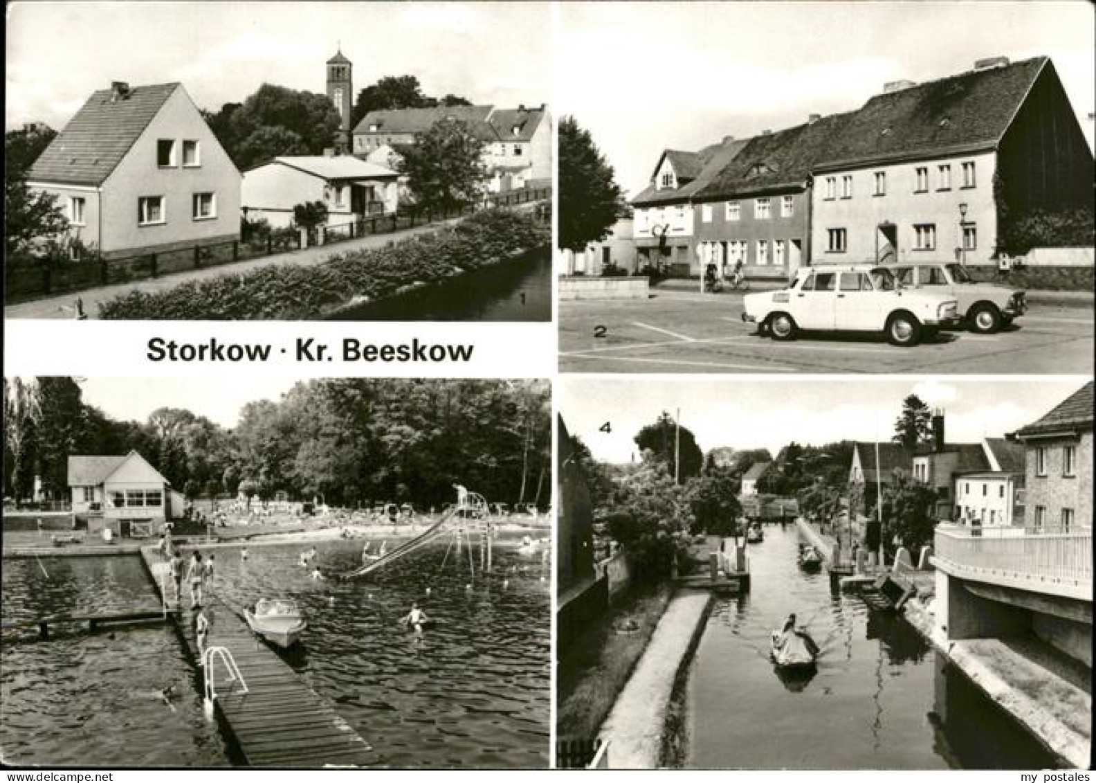 Storkow Mark Markt Freibad Schleuse