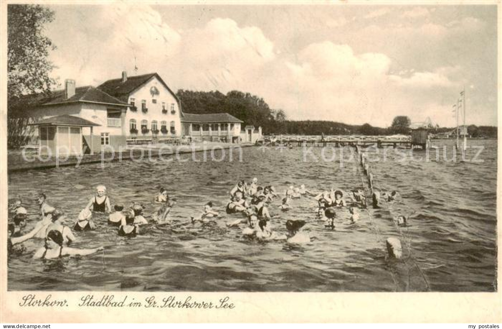 Storkow Mark Stadtbad im Grossen Storkower See