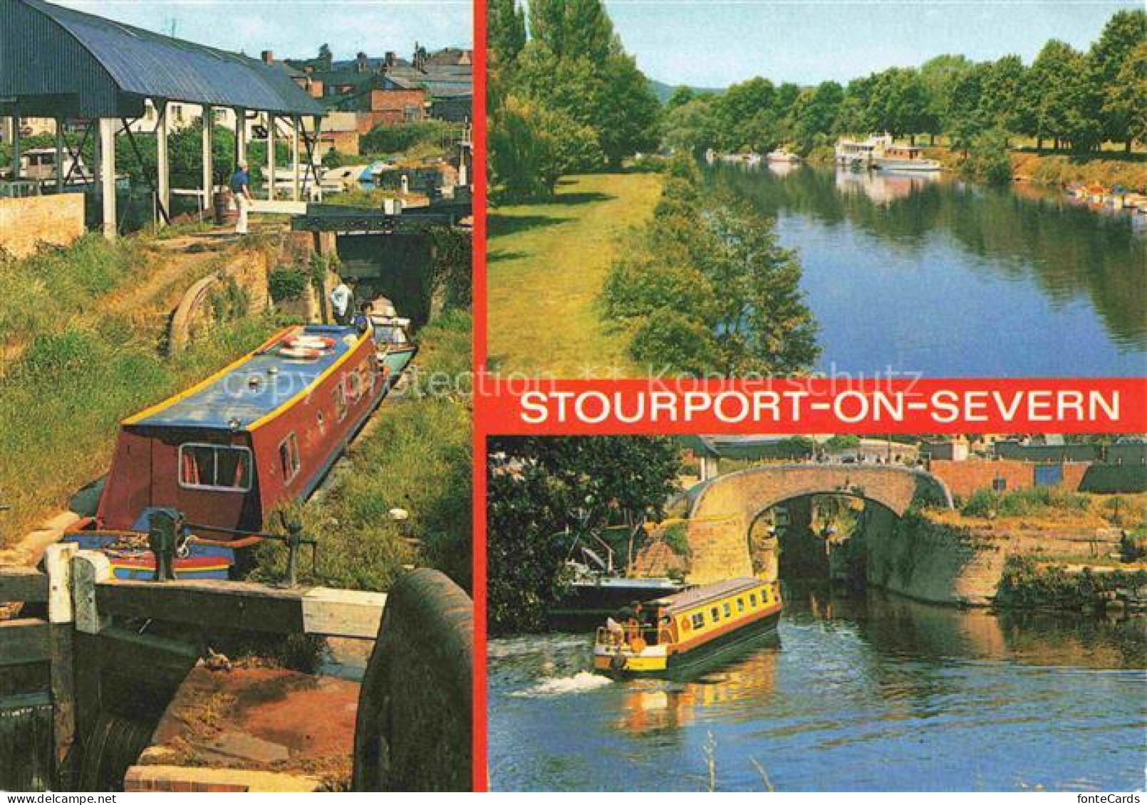 Stourport on Severn UK Narrow Locks River Severn Canal Entrance