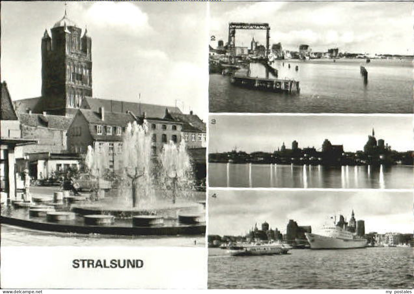 Stralsund Mecklenburg Vorpommern Stralsund Bruecke Hafen