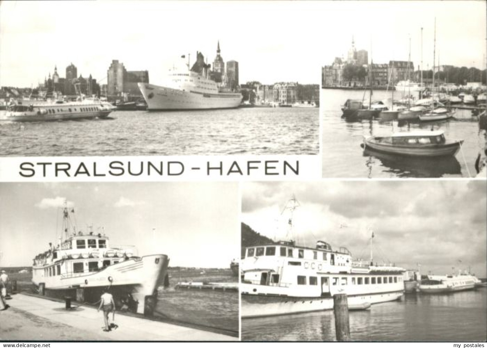 Stralsund Mecklenburg Vorpommern Stralsund Hafen Schiffe
