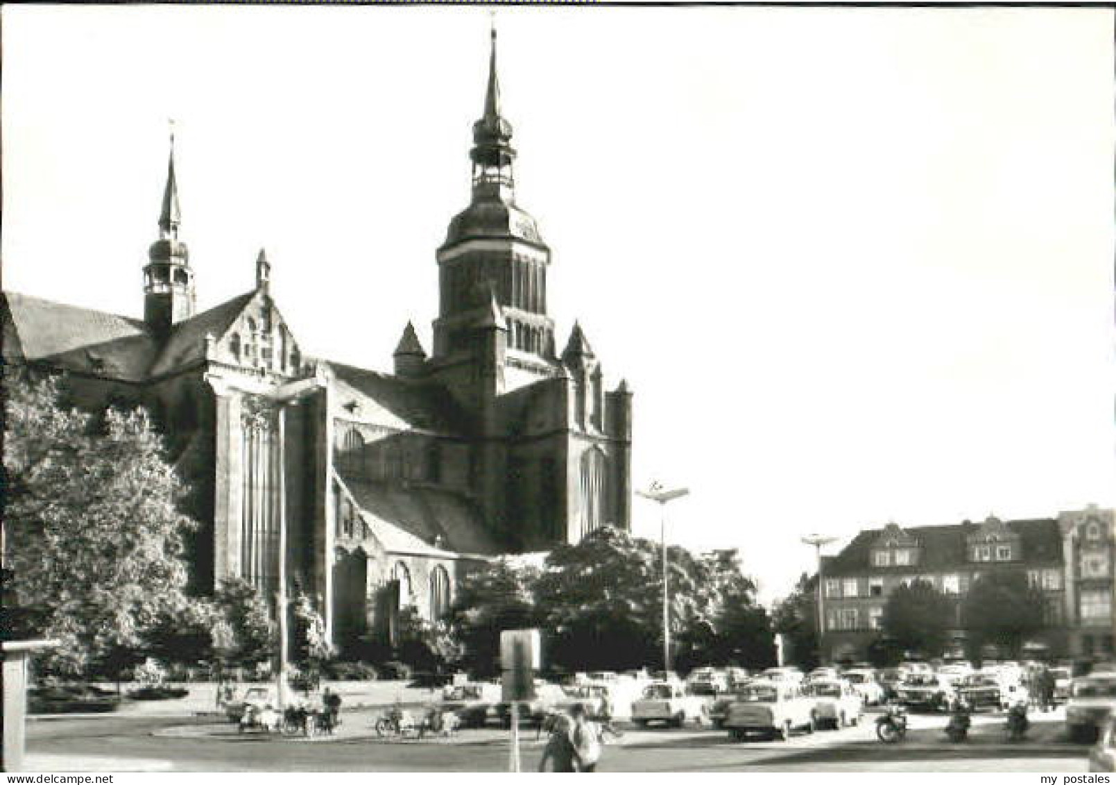 Stralsund Mecklenburg Vorpommern Stralsund Kirche Platz