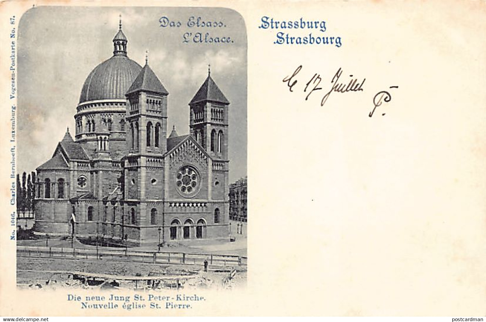STRASBOURG - Nouvelle Eglise Saint-Pierre - Ed.Charles Bernhoeft