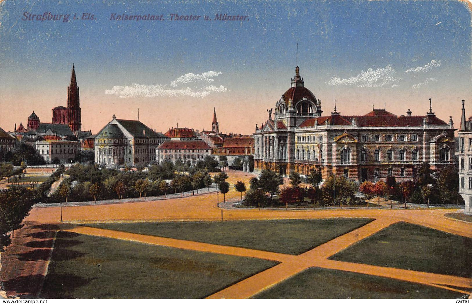 STRASBURG i. Els. - Kaiserpalast, Theater u. Münster