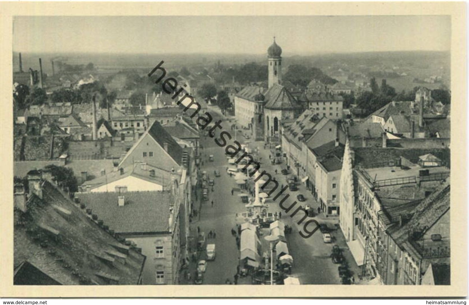 Straubing - Theresienplatz und Jesuitenkirche