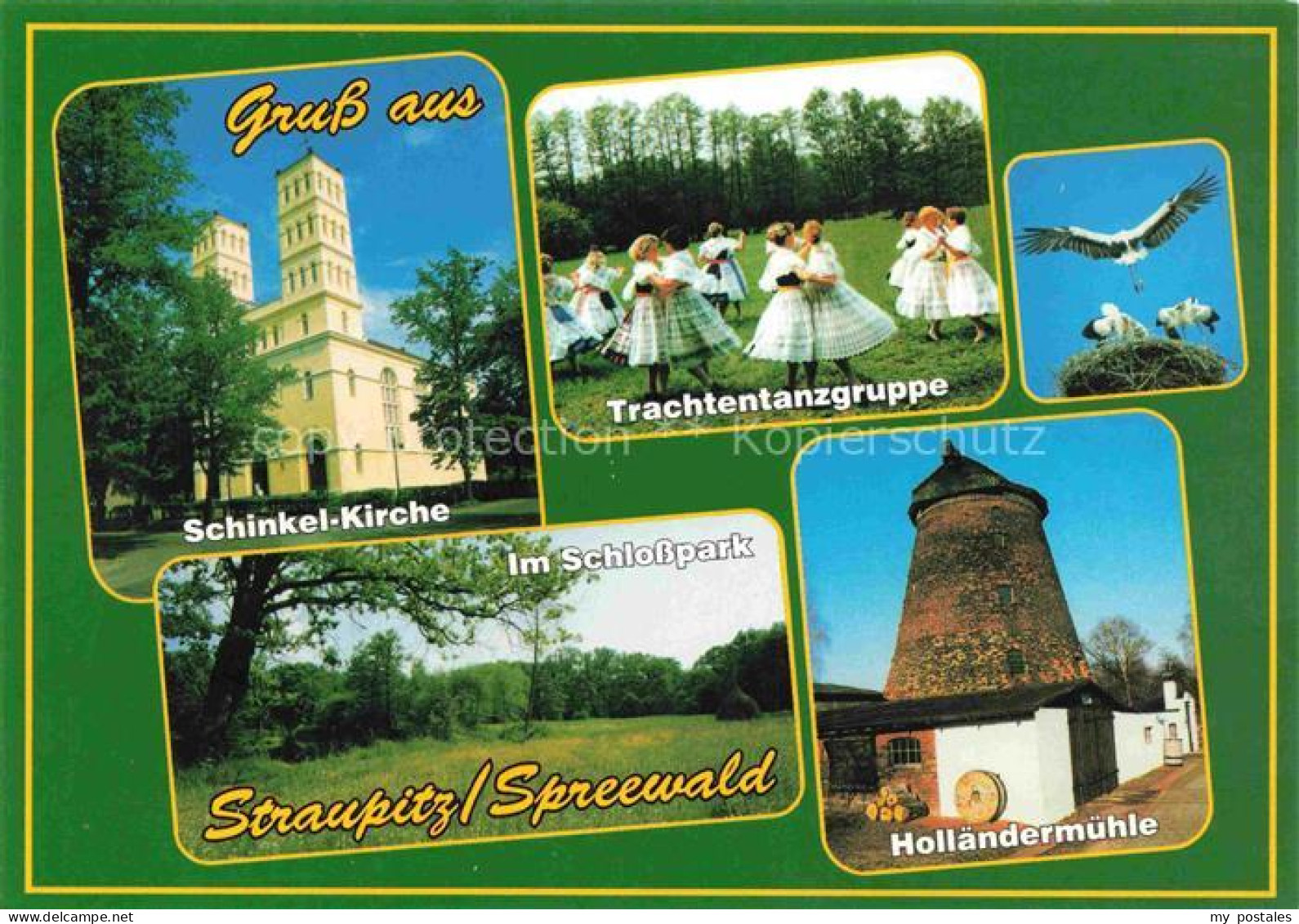 Straupitz Dahme-Spreewald Brandenburg Schinkel-Kirche Schlosspark Trachtentanzgr