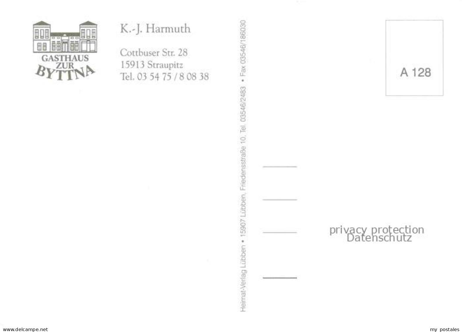 Straupitz Gasthaus zur Byttna im Spreewald Gastraum Theke