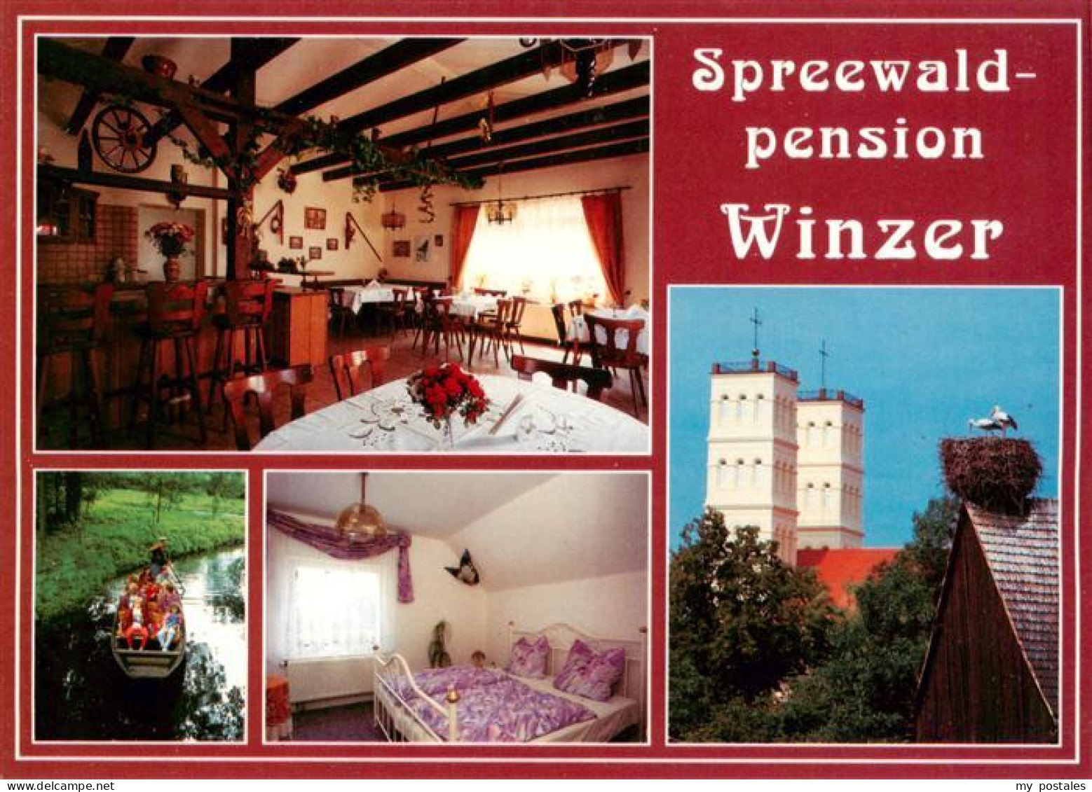 Straupitz Spreewaldpension Winzer Restaurant Fremdenzimmer Kahnfahrt Storchennes