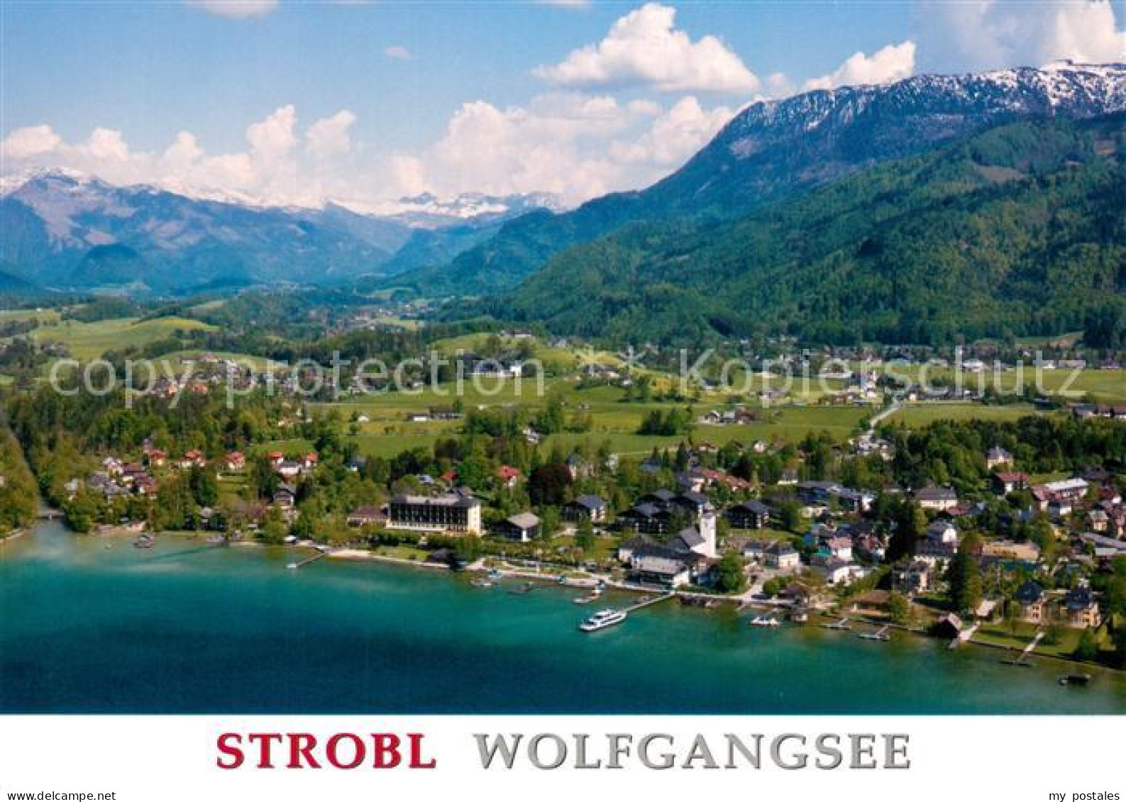 Strobl Panorama Wolfgangsee Alpen