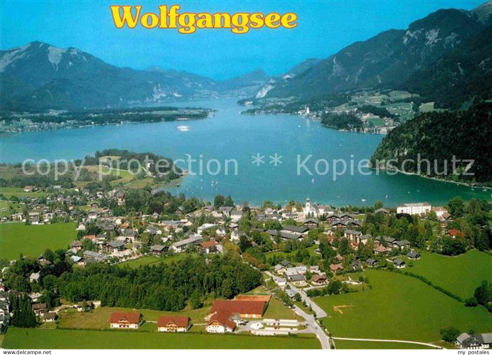 Strobl Wolfgangsee Fliegeraufnahme
