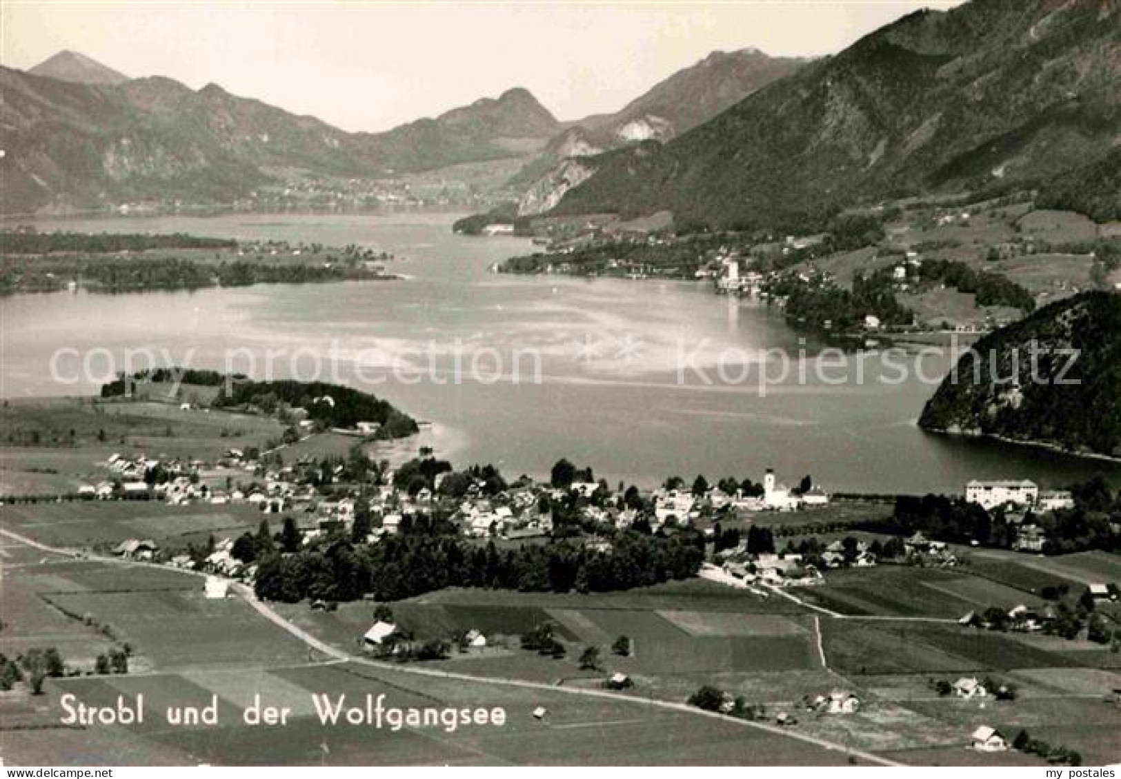 Strobl Wolfgangsee Fliegeraufnahme