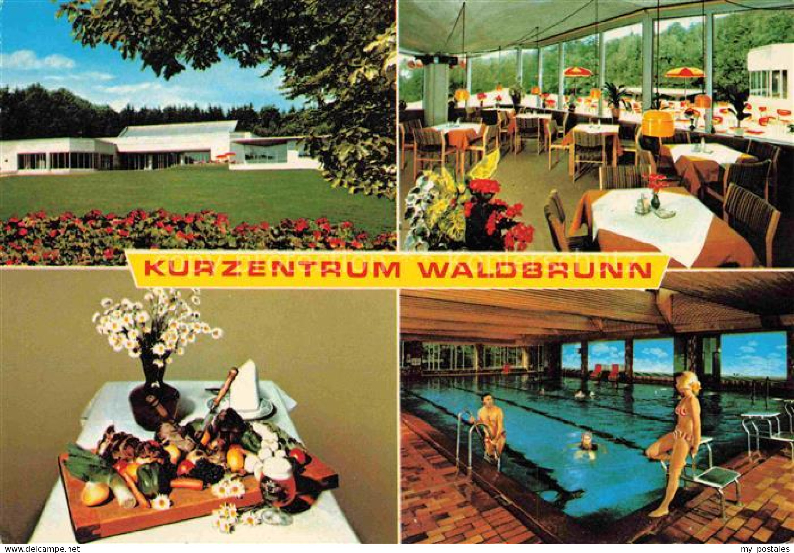 Struempfelbrunn Waldbrunn Kurzentrum Waldbrunn Cafe Restaurant Gastraum Hallenba