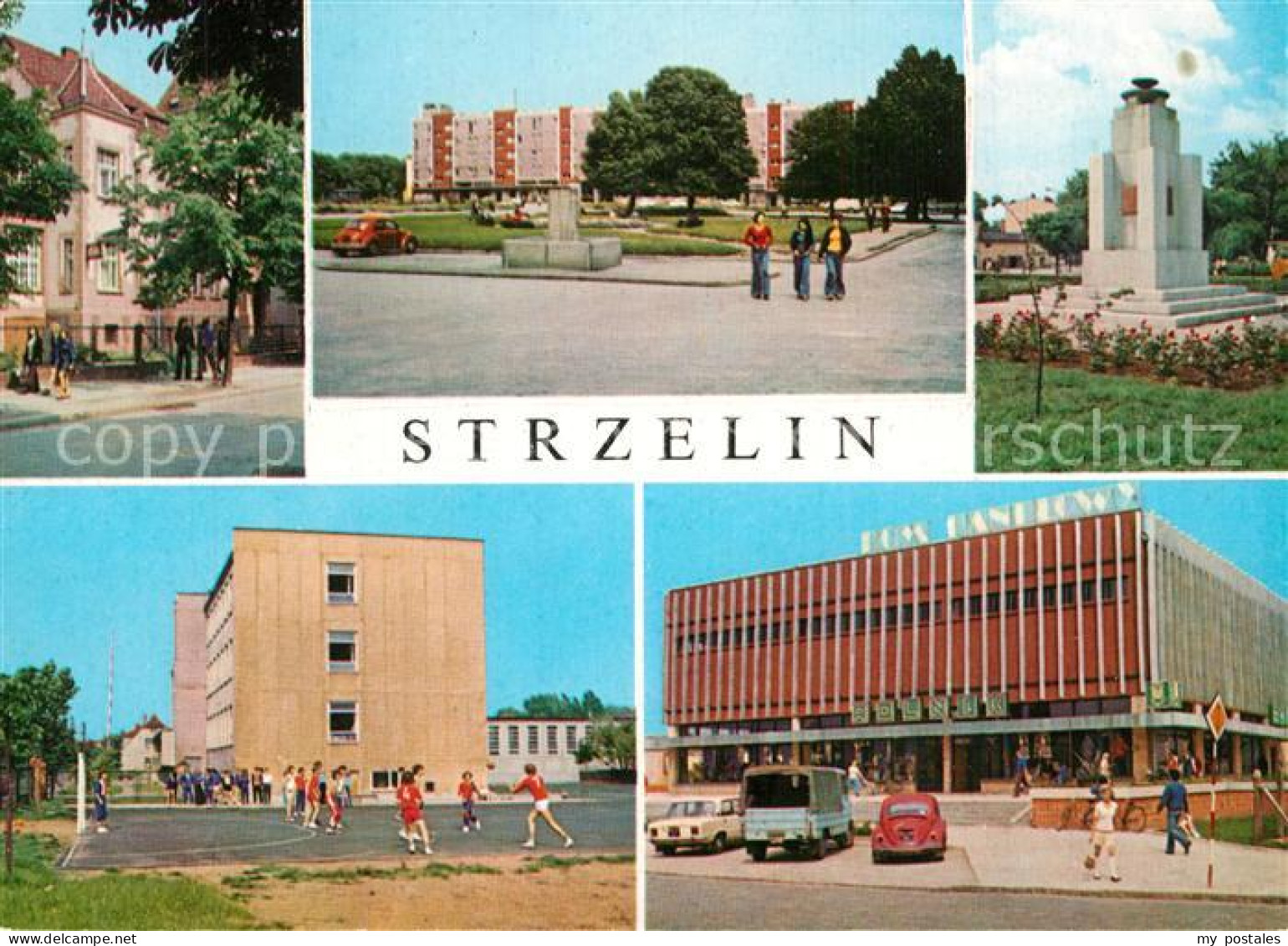 Strzelin Hotel Polonia Rynek Zbiorcza Szkola Gminna