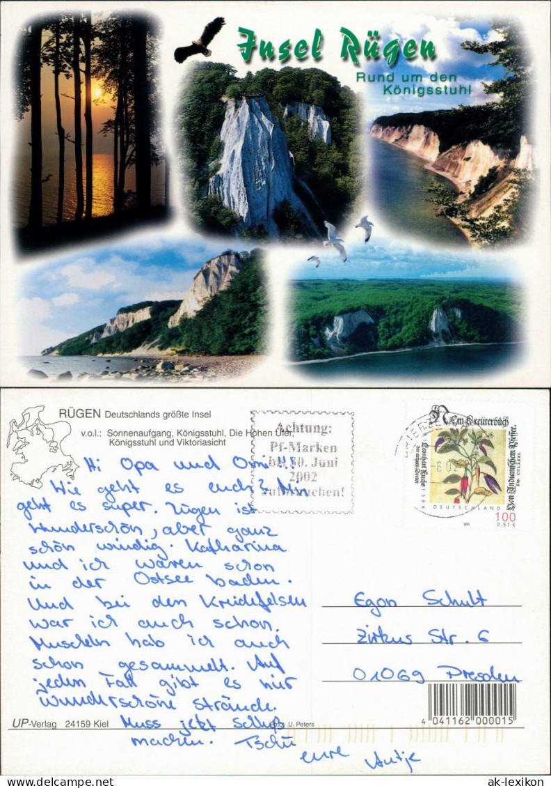 Stubbenkammer-Sassnitz Saßnitz Königsstuhl,  Viktoriasicht 2002