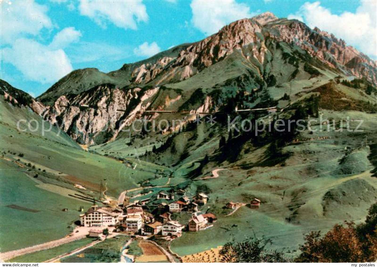 Stuben Vorarlberg Panorama Bergdorf Alpen
