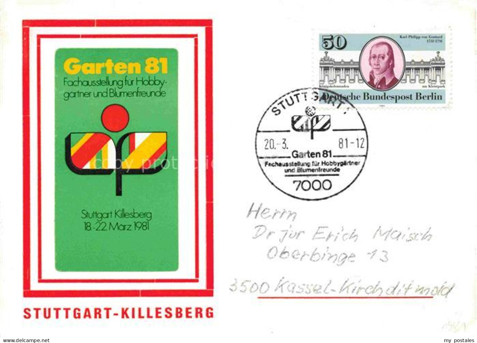 STUTTGART  CITY Plakat Garten 81 Stuttgart Killesberg