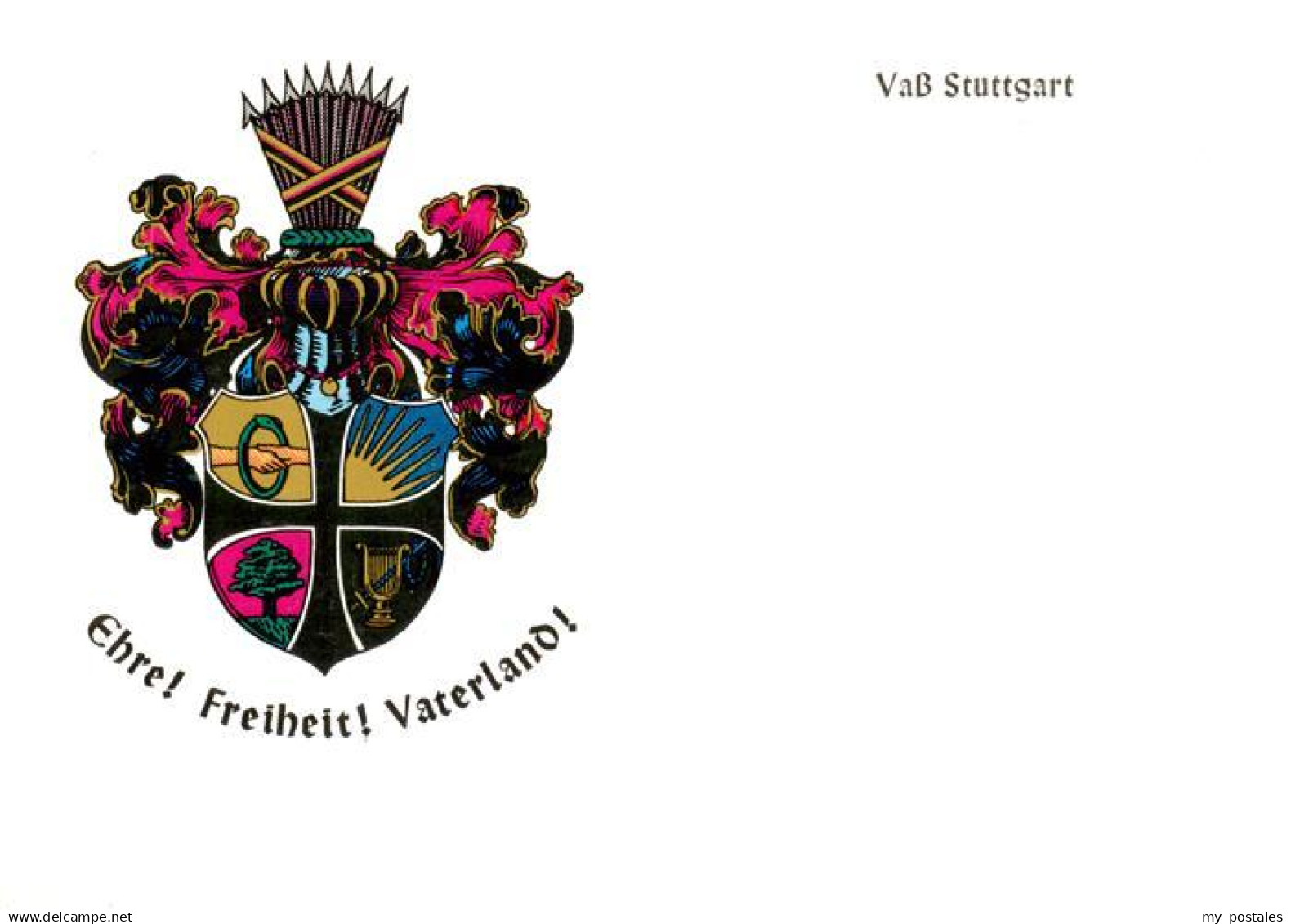 Stuttgart VaB Stuttgart Wappen der Burschenschaft