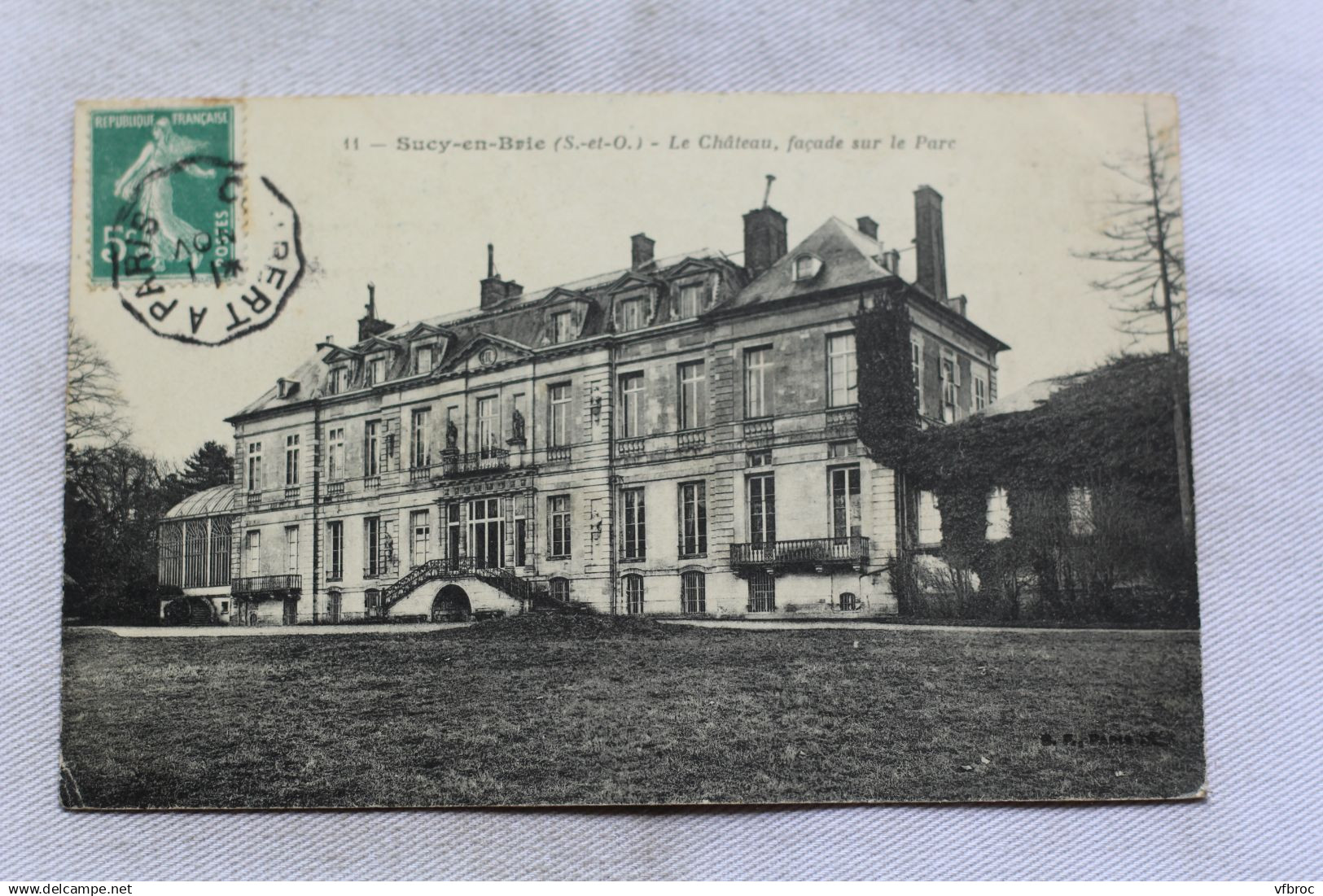 Sucy en Brie, le château, façade sur le parc, Val de Marne 94