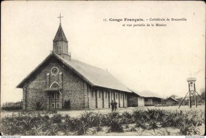 CPA Brazzaville Französisch Kongo, Cathedrale, Mission