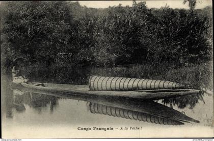 CPA Französisch Kongo, A la Peche