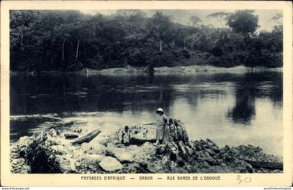 CPA Gabun, an den Ufern des L'Ogoque