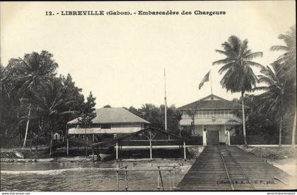 CPA Libreville Gabun, Embarcadere des Chargeurs