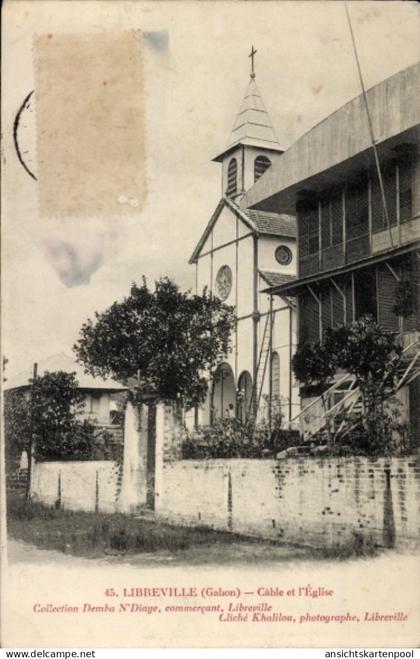 CPA Libreville Gabun, Kabel, Kirche