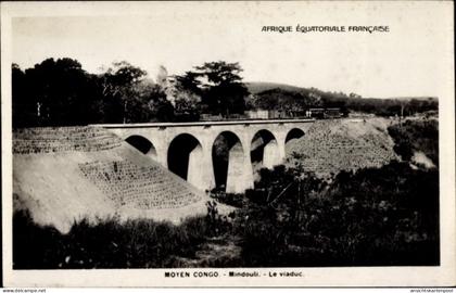 CPA Mindouli Republik Kongo Französisch Kongo, Le viaduc