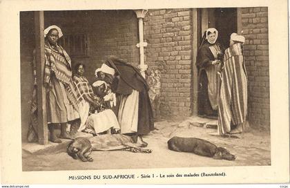CPA Missions du Sud-Afrique Le soin des malades - Basutoland