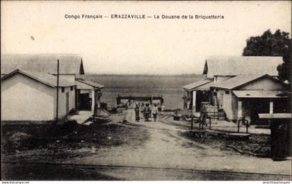 CPA Brazzaville Französisch Kongo, La Douane de la Briquetterie