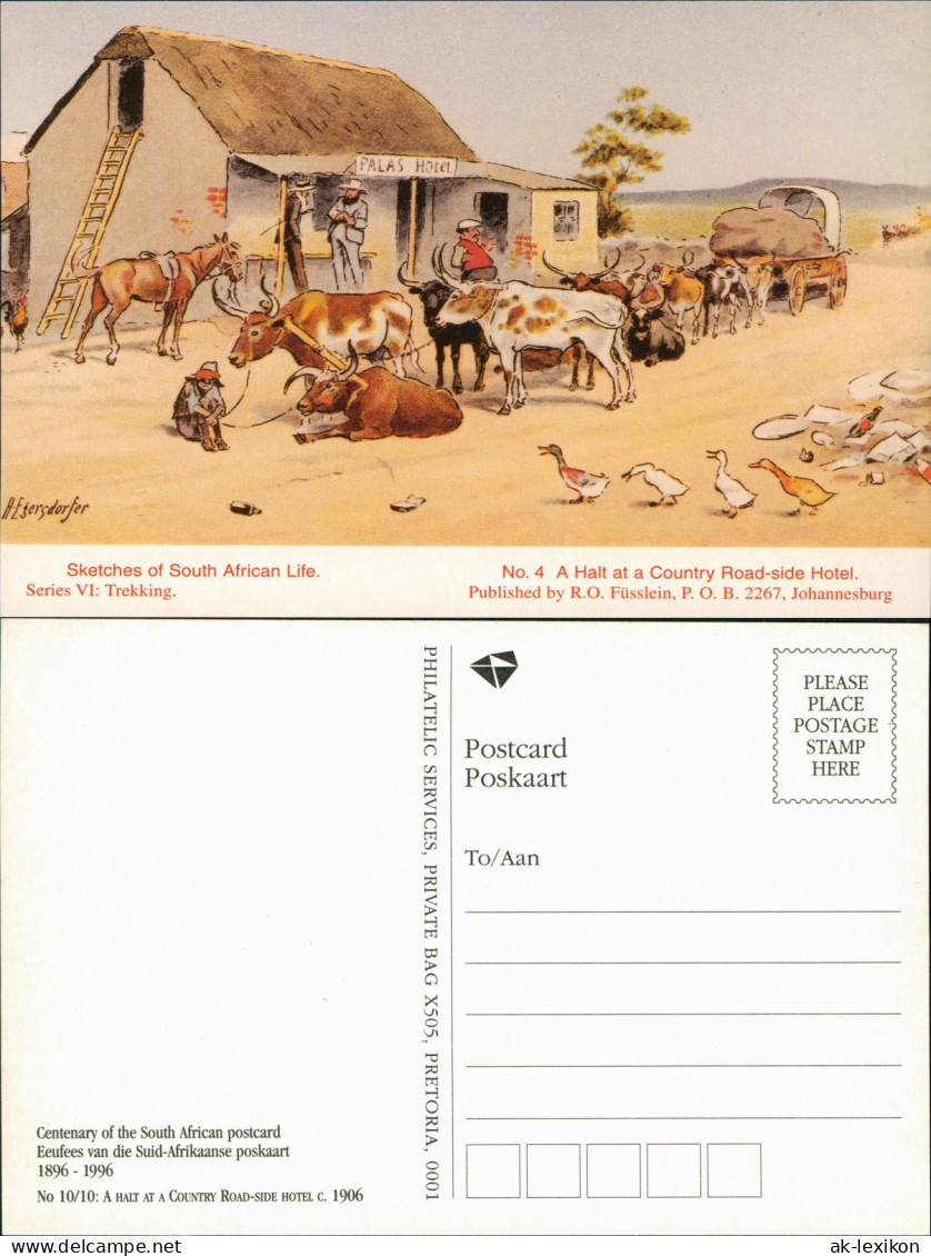 Südafrika REPRO Sketches of South African Life. Series VI: Trekking. 1922